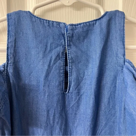 Zara Girls | Cold Shoulder Chambray Dress - Picture 5 of 7